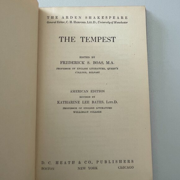 The Tempest The Arden Shakespeare Edition First Series Copyright 1916 - Picture 8 of 8